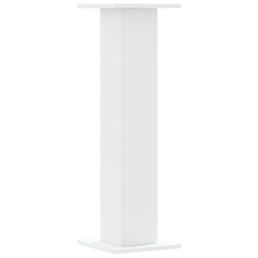 vidaXL Supporti per Piante 2 pz Bianchi 30x30x95 cm Legno Multistrato, Supporto per Fiori, Porta Fiori, Supporto per Piante da Interno, Porta Piante