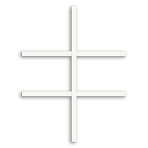 Window Grille Inserts Grid Kit - Mustry 15 Ft X 4/5 Inch(W) X 1/3 Inch(T), Self Adhesive Trim Diy Simulated Colonial Non-Surround Grid Style Window Mullion Muntin, White (Thick Version) #TOP3