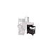Omaha Storage Rack, 2 Storage Baskets, Black