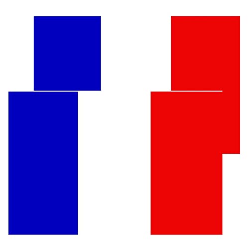 Lot de 2 Drapeau Francais 150 x 90 cm Deux œillets métalliques Fanion France Tissue à colorier Bleu Blanc Rouge Couleurs Vives Parfait Les Festivals, manif, dans Le Jardin à l'extérieur Cover