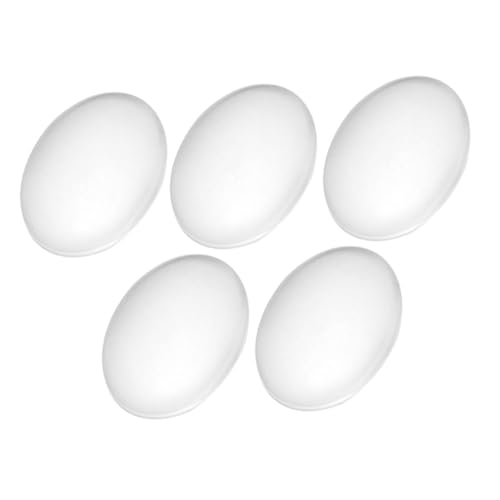 Cabochons ovales verre transparent haute pureté pour créations artisanales