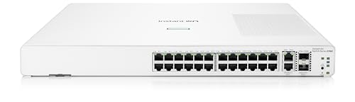 Image of HPE Networking Instant On Switch Series 1960 24-Port Gb Smart-Managed Layer 2+ Ethernet Switch | 24x 1G | 2X 10GBase-T, 2X SFP+ | Stackable | US Cord (JL806A#ABA)