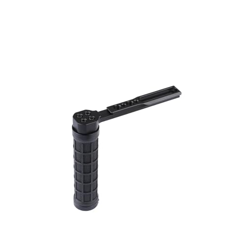 Compatible con jaulas for cámaras DSLR y trípodes: empuñadura Tipo L de Goma Estilo OTAN, Compatible con Luces LED for vídeo y micrófonos.(Rubber no NATO clamp)
