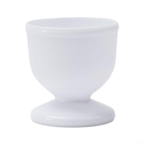 ZWEquipint Kunststoff-Eierbecher-Set für harte, weich gekochte Eier, Küche, Frühstück, Servierständer, Esstischzubehör, weiß, 8 Stück – Bild 4