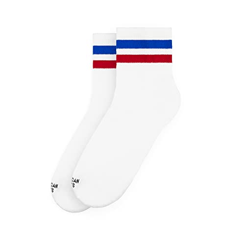 American Socks - American Pride - Ankle High - Tobilleros de Deporte con rayas. Calcetines Bajos Clásicos Old School, Vintage para Running, Ciclismo, Bicicleta, Crossfit, Skateboard o Gimnasio Cover