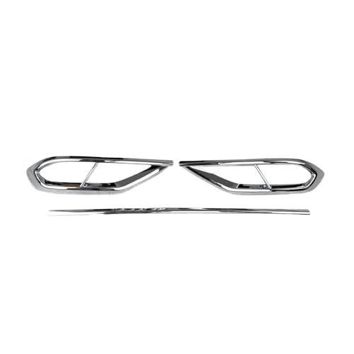 Embout echappement silencieux pour VW Tiguan MK2 2020-2023 cadre chrome 3 pcs