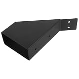 Happyyami Staffa Supporto per Pergolato in Ferro Nero, Angolo 45 Gradi, Resistente a Carichi Pesanti, per Pali in Legno 2x4, Design Semplice ed Elegante per Gazebo e Pergolati