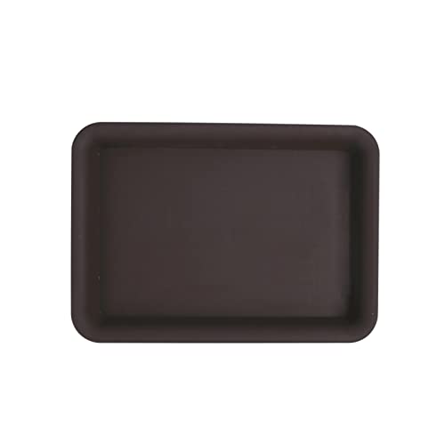 Kizqyn Planter Caddies Frosted Resin Thickened Plastic Rectangular Flower Pot Tray Pot Holder Water Tray Flower Pot Base Tray Flower Tray Base Movable Planter Stand (Color : Black, Size : 400#) #TOP4