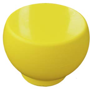 Mesa Auxiliar Redonda polietileno amarillo Ø 40 cm interior exterior resistente