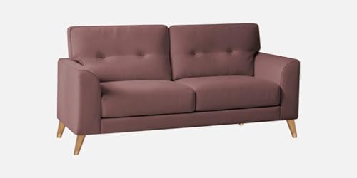 Image of Velvet Contemperory Sofa with Cushion Chaise Lounge Sectional Sofa Perfect for Living Room & Bedroom Guests Home & Office (Velevt Wine Colour, Three Seater)