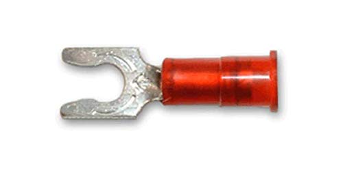 22-18 Gauge Nylon Insulated #10 Snap Spade Terminal Connectors (100 Pack)