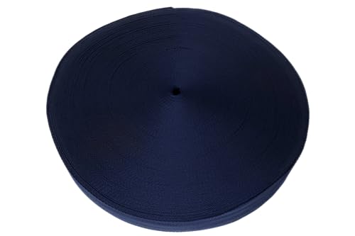 Trimz Polypropylene Herringbone Webbing - 38mm x 25m - Navy Heavy Duty Strap for Bags Crafts and DIY - Image 2