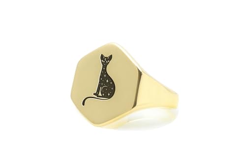 Bague chat gothique personnalisée pour affirmer votre style au quotidien