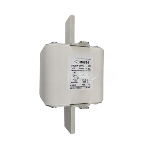 170M6829 fusible corps carre pour convertisseur de puissance et armoire electrique