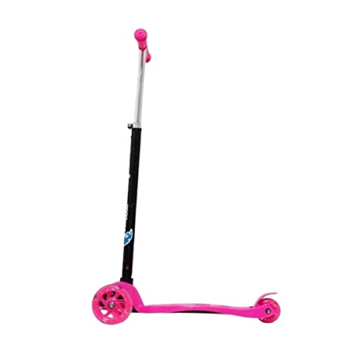 Patinete Infantil de 3 Rodas Com Altura Regulável e Freio Capacidade até 60kgs Rosa Importway - BW01