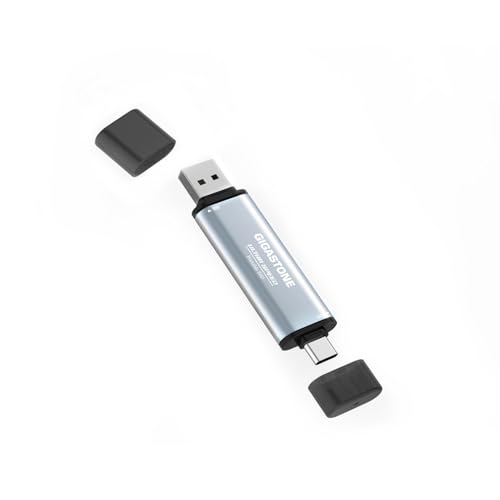 GIGASTONE Duo Go USB-A+C 2TB OtSSD 1,050MB/s fAڑ fUC Apple 4K 60fps ProRes HDR ^Ή USB 3.2 Gen2 iPhone 16 iPad Mac Andro