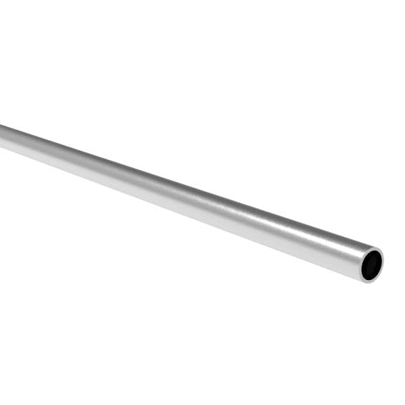 Sellon24® Tubo redondo de acero inoxidable V2A, tubo de llenado, tubo de acero inoxidable, diámetro de 12 x 1 mm, tubo K320, barandilla de 100-200 cm (100 cm)