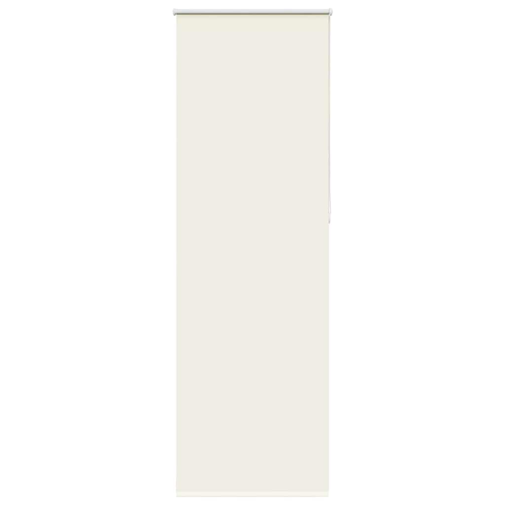 vidaXL Roller Blind Blackout Off White 80x230 cm Fabric Width 75.7 cm Polyester, day and night blind, kitchen blind, blackout roller shade
