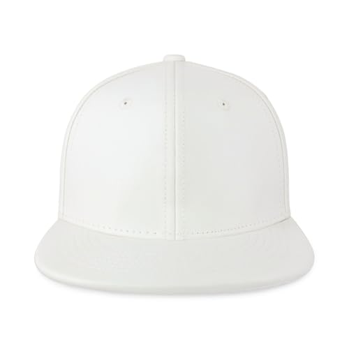 Image of Flat Visor Melange Heather Snapback Hat Blank Cap Athletic Baseball Cap 4 Colors