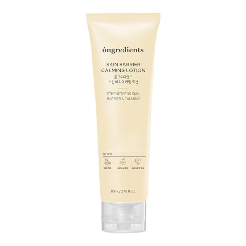 ONGREDIENTS Skin Barrier Calming Lotion | Lightweight Moisturizer for Dry, Sensitive Skin | Centella, 9-Peptide Complex, Glucose, Soothing,Hydrating | Vegan, Korean Skin Care (80ml /2.70 fl Oz)