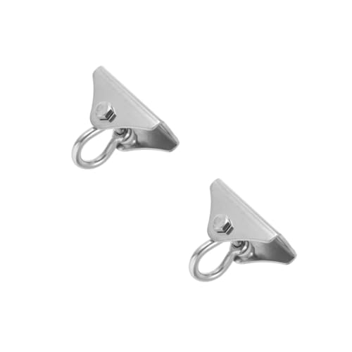 POPETPOP 2 Sets Long-Lasting Wear-Resistant Hammock Hanger Metal Ceiling Hook Simple Installation for Indoor Swing