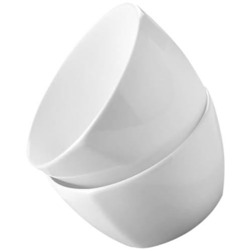 NOLITOY 2 piezas Cuencos de Cerámica Cuadrados Tazones Delicados para Servir Arroz y Avena Resistentes y Decorativos para Cocina para Reuniones Familiares y Restaurantes