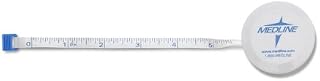 Medline NON171330H Tape Measure, Cloth, Plastic Cs, 72", Re