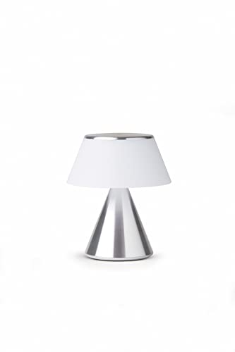 Lexon Luma M - Portable LED Lamp with Color Sync - Aluminium, Alu Poli - Image 2