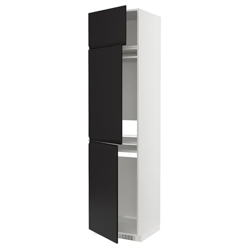 ProTuning METOD High Cab f frigorífico/congelador con 3 puertas, blanco/Upplöv antracita mate, 60 x 60 x 240 cm