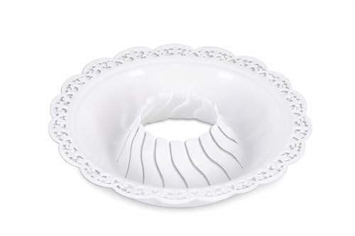 Kerzentropfschutz Ø 3–4 cm – Tropfenfänger für Kerzen aus Kunststoff – Kerzen Tropfschutz für Kommunionkerze, Taufkerze & Festtagskerzen – Kerzenteller Wachsschutz Qualität von MaMeMi