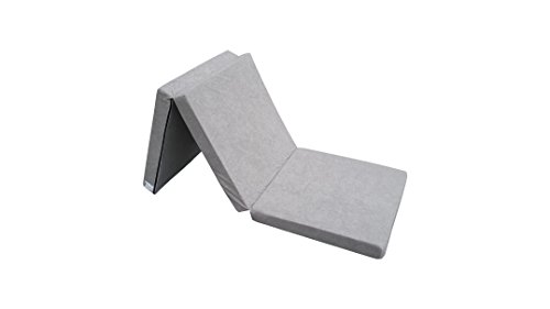 Natalia Spzoo Opvouwbare matras logeermatras 195 x 65 x 8 cm (Grijs 1008)