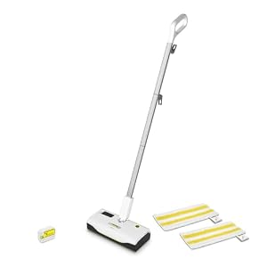Kärcher Dampfreiniger SC 1 Upright, Aufheizzeit: 30 s, Flächenleistung: ca. 30 m², Tank: 0,2 l, Heizleistung: 1300 W, Abrasiv Bodendüse EasyFix Tuchset, weiß