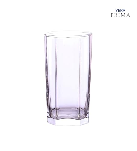 Image of Yera Prima Pyramid Zest Designer Tumbler Set of 2, 210 ml Each | Tumblers for Water, Cold Drinks, Juice | Dishwasher Safe | for Daily use & Gifting