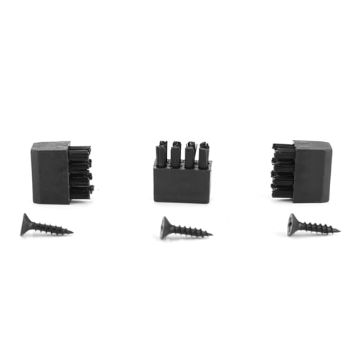 Durable Brush Replacement Set for Bow, Compact and Portable Design, 3pcs Brushes and Screws Included