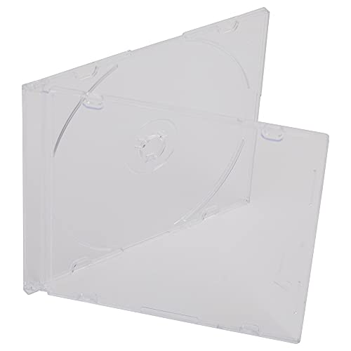 10 custodie per CD/DVD Slimline Jewel da 5,2 mm