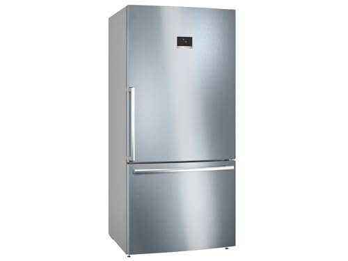 Bosch KGB86XIEP- Série 4, Réfrigérateur combiné pose-libre,186 x 86 cm, Inox anti trace de doigts