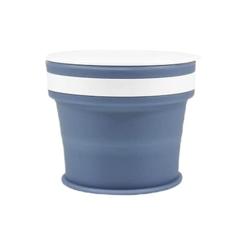 Silicone Folding Coffee Cup with Lids Collapsible Travel Cup Portable Camping Cup for Outdoor Camping Hiking(270ml) Cover