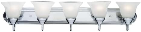 Maxim Essentials-5 Light Early American Bath Vanity in Early American style-36 Inches Wide by 7 inches high-Polished Chrome Fi