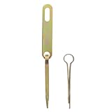 Construction durable : le loquet et le verrou de porte en métal épais offrent une performance robuste, résistant aux dommages causés par une utilisation fréquente et la sécurité de votre porte en bois