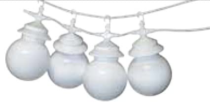 LED lichterkette außen Wasserdicht - Lichterkette mit lampions im Plastikbereich. Außen-/Innenbereich, warmweiß, wetterfest. Lampions LED von 3 Watt (8 Lichtkette)