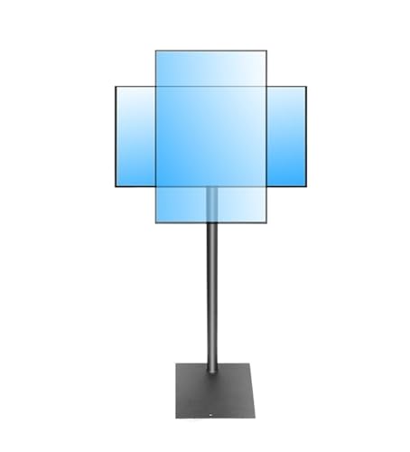Meuble TV sur pied escamotable pour cacher l'écran intelligemment