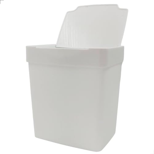 Kit Pia Cozinha Duas Peças Lixeira 2,5l Dispenser 550ml de Detergente Conjunto Organizador (Branco)