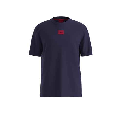 Reviews de Hugo Boss los preferidos por los clientes. 40 HUGO BOSS Camiseta de Punto de algodón con Etiqueta con Logo Talla L Color Azul
