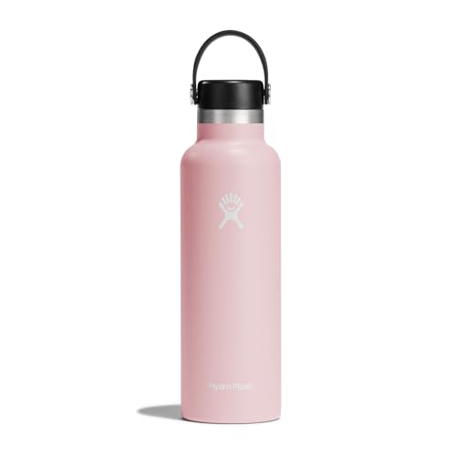 Hydro Flask - Standard Mouth - Botella de Agua 621 ml (21 oz) - Acero Inoxidable con Aislamiento al Vacío y Tapa a Prueba de Fugas y Revestimiento en Polvo - Standard Mouth - Trillium