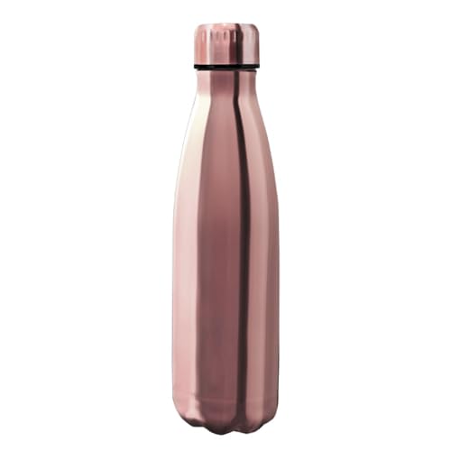 VoltShine Termo Doble Pared 500ml Acero Inoxidable Rosa Oro, Ideal para Mantener Bebidas Calientes o Frías y Uso Diario.