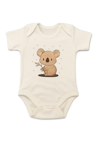 Blue Eyes Neugeborenen Baby Geschenk Set – 6-teiliges Erstausstattungsset aus 100% Natürlicher Baumwolle, OEKO-Tex, Weiches Unisex Erstlingsset für Babys 0–4 Monate (Koala)