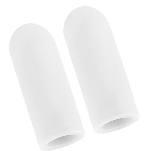 1 par de mangas protectoras de dedos reutilizables de alta elasticidad para un uso prolongado y cómodo