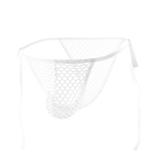 Men's Thong Underwear Tie Side Fishnet Bikini Briefs Lingerie for Men Sexy Low Rise Jockstrap Panties2