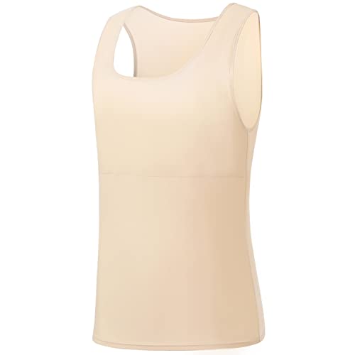 Image of GCTBL Chest Binder for Transgender FTM Breast Binder Long Tank Binder | Swim Binder, Buttery Soft, No Built-in Pads, Natural Fit, Comfort, Supportive, Full Length Compression Bra Tank Top