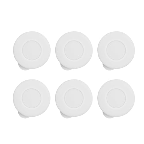 Lot de 6 bouchons de bouteille de lait en silicone multi-usages pour lait et boissons avec joints d'étanchéité et couvercles en silicone étanches réutilisables